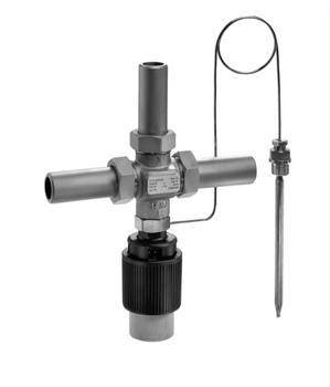 Regulator temperatury trójdrogowy bezpośredniego działania Samson 43-3, DN40, kvs 12,5, PN25, końcówki do spawania