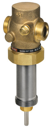 Zawór regulacyjny dwudrogowy Danfoss VGS PN25 25/6,3, gwintowany, montaż na zasilaniu lub powrocie, 065B0790