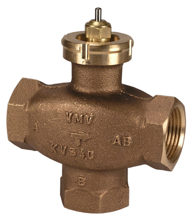 Zawór grzybkowy trzydrogowy Danfoss VMV 15/2,5, gwint wewnętrzny, 065F0015