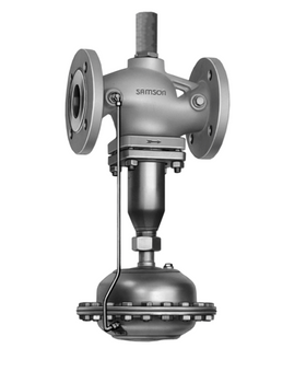 Regulator przepływu Samson 42-36, DN65, kvs 50, PN16, zakres przepływu 2-28 m3/h, kołnierz