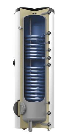 Pojemnościowy podgrzewacz wody z wężownicą Reflex Solar AF 1500/2 C, z dodatkową wężownicą solarną, klasa energetyczna C