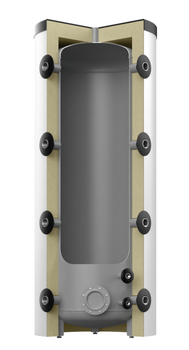 Zasobnik buforowy Reflex H 500/R do instalacji grzewczych i chłodniczych, z otworem rewizyjnym, klasa energetyczna C, srebrny