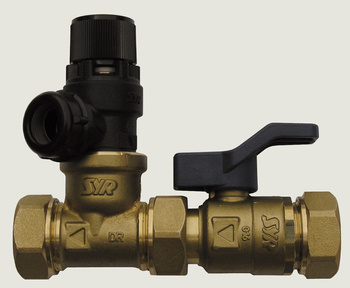 Armatura zabezpieczająca zasobnik ciepłej wody SYROBLOC SYR 4 bar DN20x3/4x22 mm prosty