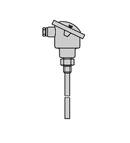 Czujnik temperatury zanurzeniowy Samson 5207-21, zakres -20...150°C, długość 80 mm, materiał osłony - mosiądz
