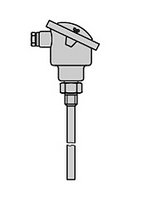 Czujnik temperatury zanurzeniowy Samson 5207-26, zakres -20...150°C, długość 250 mm, materiał osłony - mosiądz